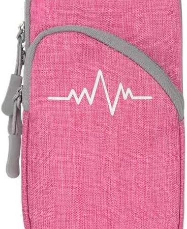 Phone Arm Bag Sweatproof Sport Phone Armband Armband Running Armbag with Adjustable Arm Strap for Fitness Running (Pink)