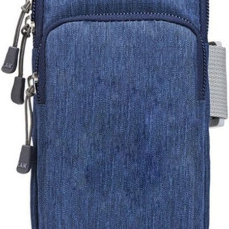Arm Band for Phone for Running Running Phone Arm Bag Men Women Sports Waterproof Fitness Hiking Fishing Cycling Accessories Portable Triathlon Run Wrist (Blue)