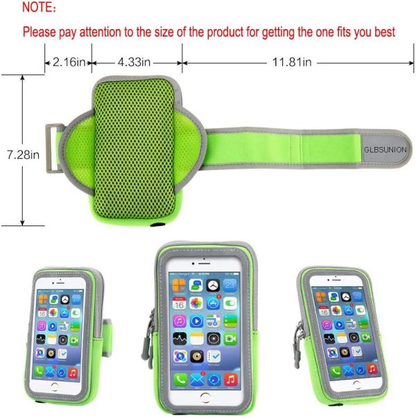 Multifunctional Outdoor Sports Armband Sweatproof Running Armbag Casual Arm Package Bag Gym Fitness Cell Phone Bag Key Holder for iPhone 14 13 12 Pro XS MAX X Plus Samsung Galaxy Note S22 S21